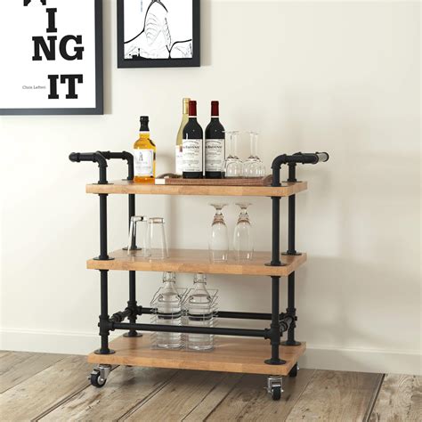 Buy Wgx Design For You Industrial 3 Tiers Rolling Carts Serving Carts Kitchen Carts Wine Rack