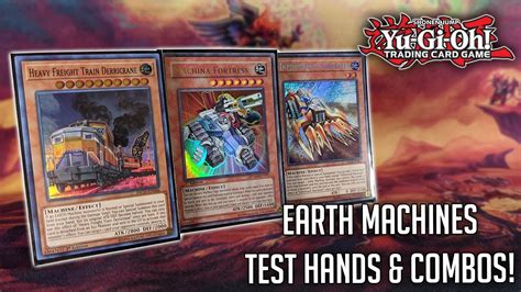 Yu Gi Oh Earth Machines Test Hands Combos April 2021 YouTube