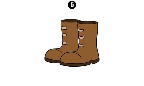 Boots Drawing - A Step By Step Tutorial - Cool Drawing Idea