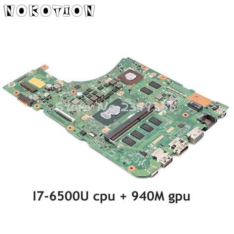 Nokotion Placa Base X Uj Mb Para Ordenador Port Til Para Asus X Uj