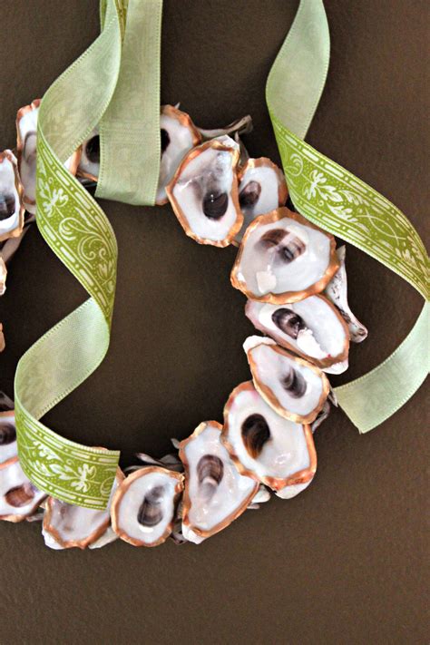 Oyster Ornament Shell Wreath Oyster Shell Crafts