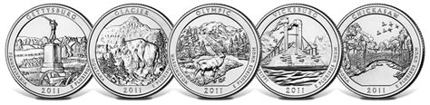 2011 America the Beautiful 5 Ounce Silver Bullion Coins