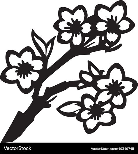 Cherry blossom - high quality logo ideal Vector Image