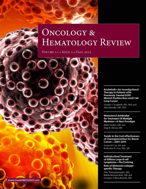 Oncology And Hematology Review Volume 11 Issue 2 Fall 2015