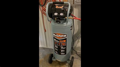 Harbor Freight G Mcgraw Psi Oil Free Air Compressor Cbh Youtube