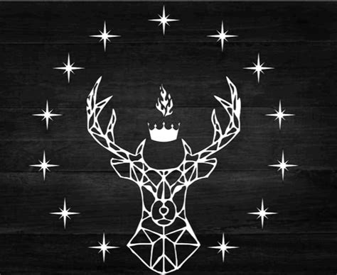 Throne Of Glass Stag Etsy