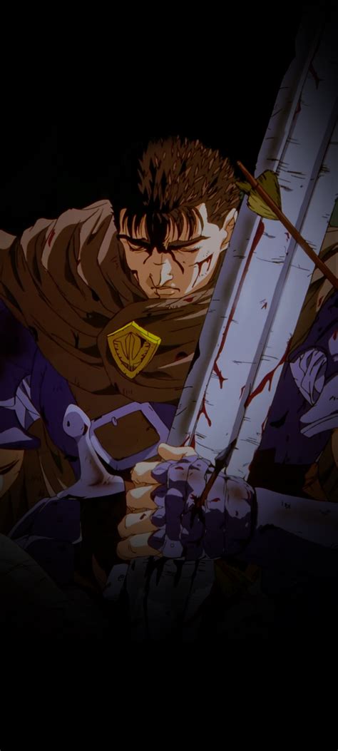 Guts Blood Berserk Sword Kentaro Miura Anime Boys Armor Hd Phone