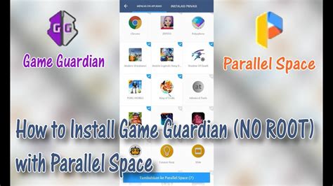 How To Install Game Guardian No Root Parallel Space Android Latest