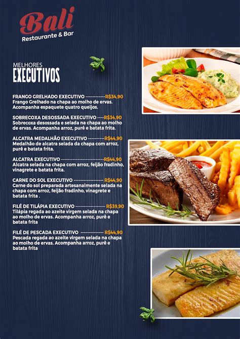 Menu Em Bali Restaurante E Bar Aracaju