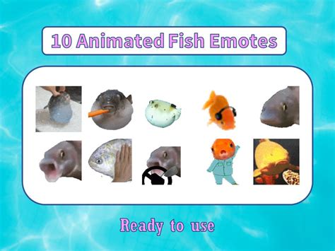 10 Animated Fish Emotes Pack Twitch Meme Emotes Discord Emotes Emotes ...