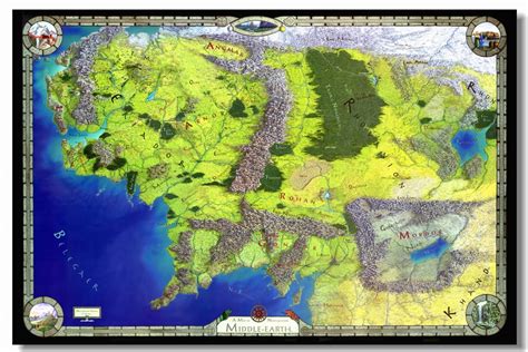 Full High Resolution Full Map Of Middle Earth Tons Of Awesome Middle