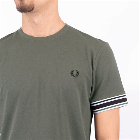 Fred Perry Bold Tipped Piqué T Shirt Oxygen Clothing