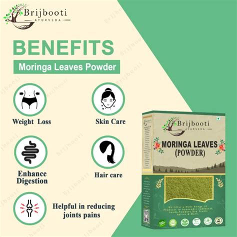 Brijbooti Organic Moringa Leaf Powder Gr Moringa For Immunity