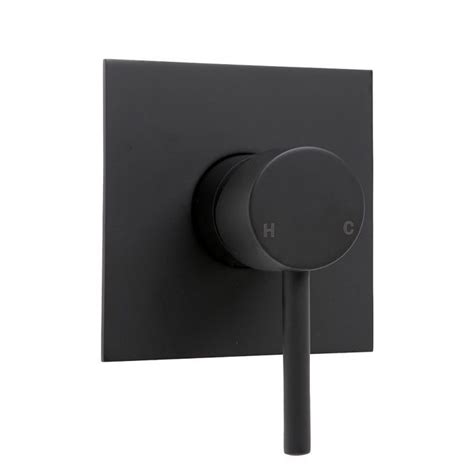 Hustle Wall Mixer Square Plate Matt Black Hustle Wall Mixer Square