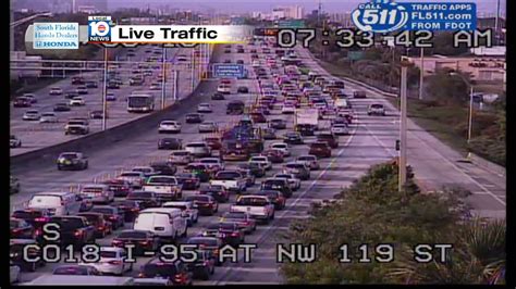 Crash On I 95 Sb And Nw 119th St Traffic Miami Wplg Local 10 News