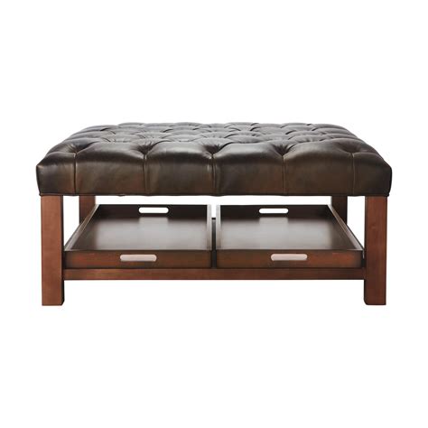 Oversized Leather Ottoman Coffee Table Coffee Table Design Ideas