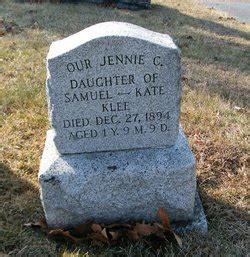 Jennie C Klee M Morial Find A Grave