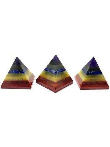 Stone Multicolor Seven Chakra Bonded Pyramid For Vastu At Rs 25000 Kg