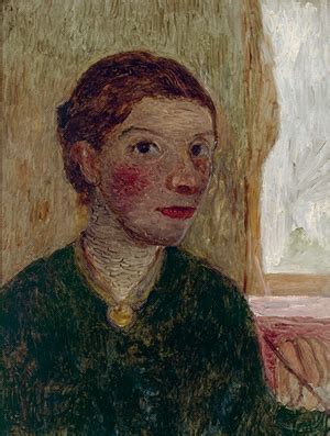 Paula Modersohn Becker Stiftung Selbstbildnis Brustbild Mit Pinsel