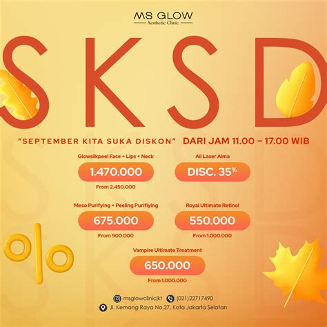 Pricelist Ms Glow Aesthetic Clinic