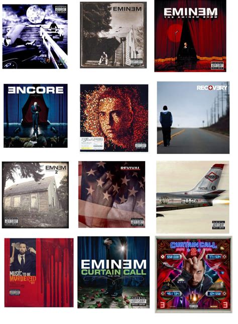 Ok so what is Eminem’s best and worst album cover : r/Eminem