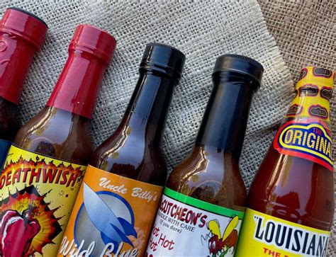 Set Of Hot Sauce Bottles Unopened Etsy