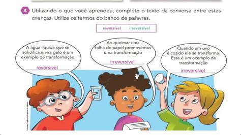 Transformação Reversivel E Irreversivel Atividades - Transformações Reversíveis E Irreversíveis Atividades - BRAINCP