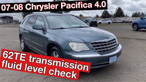 Chrysler Pacifica L Te Transmission Fluid Level Check