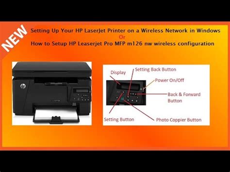 Setup HP Leaserjet Pro MFP M126 Nw Wireless Configuration Hp Laserjet