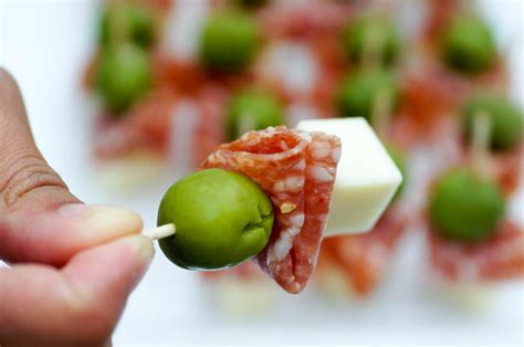 Salami Olive Cheese Toothpick