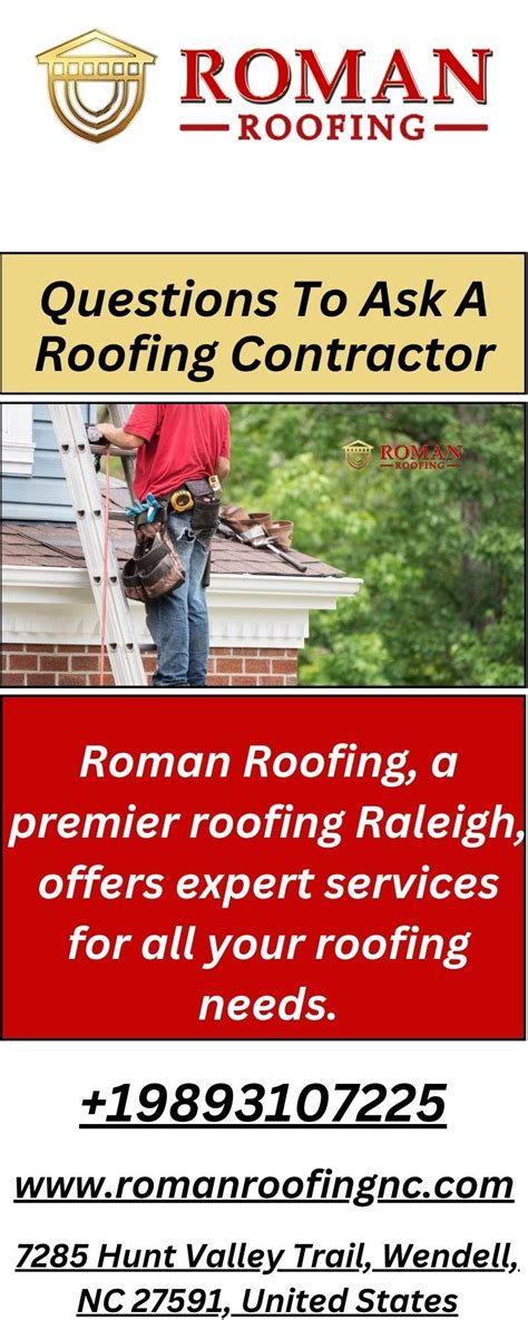 Explore The Most Important Questions To Ask A Roofing Contractor With Roman Roofing Roman