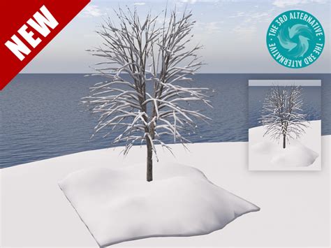 Second Life Marketplace - Winter Maple Tree & Snow Pack