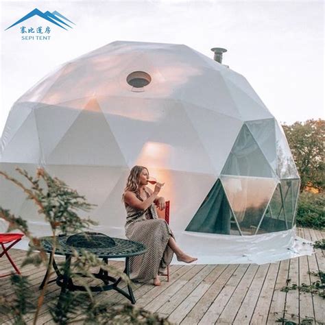 6 8 Person Waterproof Outdoor Transparent Geodesic Dome Tent Small PVC