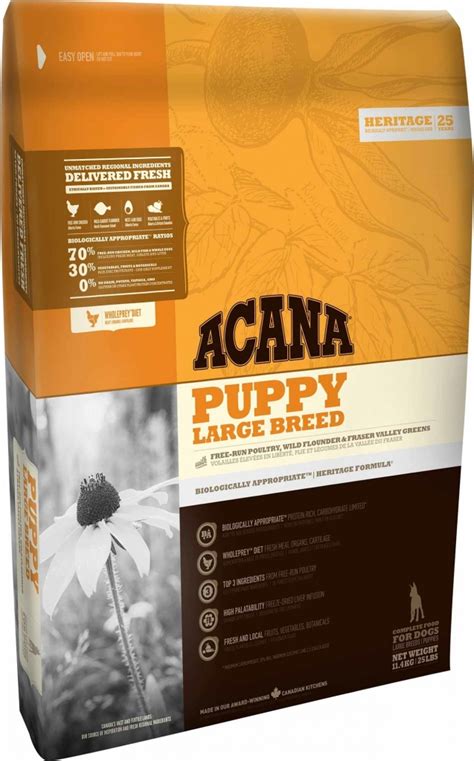 Acana Dog Puppy Large Breed Heritage Archivy - Chovatelské potřeby, granule