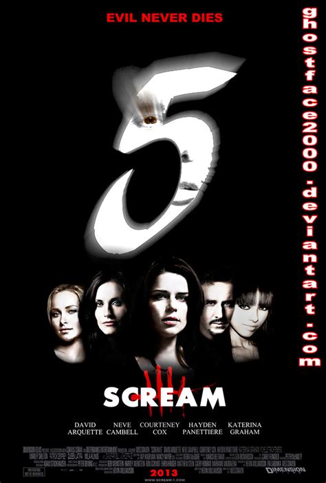 Scream 5 Cast Poster By Ghostface2000 On Deviantart