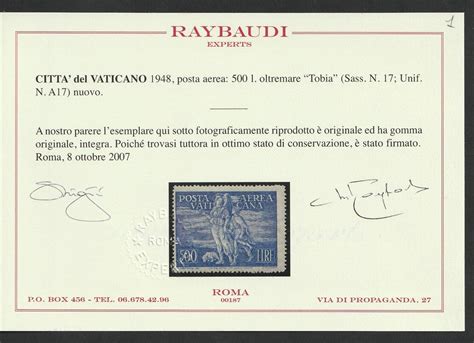 Vatican City 1948 Tobias Sassone PA16 17 Catawiki