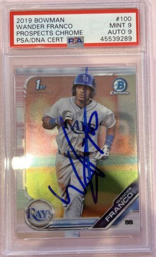 Bowman Chrome Wander Franco Rookie Prospect Auto Autograph Psa