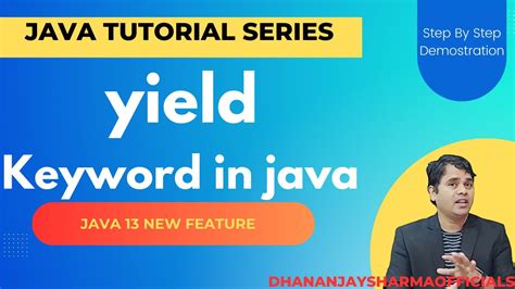 Yield Keyword In Java Java Tutorial Java Tutorial In Hindi YouTube