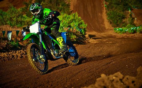 Kawasaki Motorcycle Dirtbike Wallpapers Badasshelmetstore