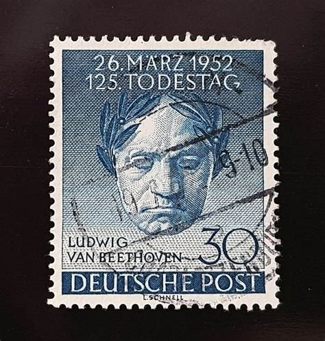 1952 Deutsche Post Beethoven Todestag Acheter Sur Ricardo