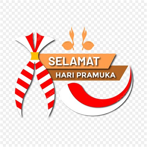 Scout Hari Pramuka Vector Hd Png Images Selamat Hari Pramuka Lettering