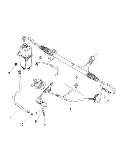 Power Steering Hose Ram Promaster