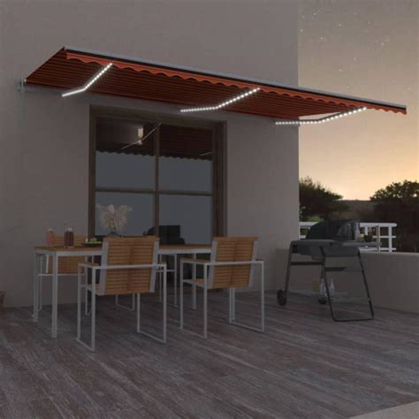 Maison Exclusive Tenda Automatica Sensore Vento E Led X Cm