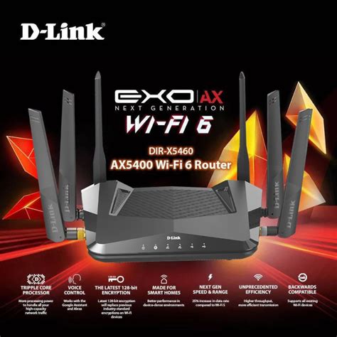 Routeur AX5400 Wi Fi 6 EXO D Link DIR X5460 CAPMICRO