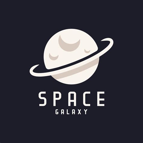 Simple Minimalist Galaxy Space Planet Logo Design 8359108 Vector Art At