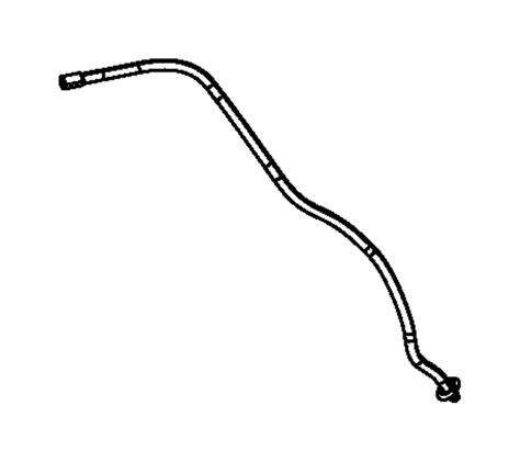 Dodge Challenger Sunroof Drain Hose Rear Rear 68082475AB Mopar