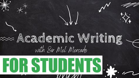 Five Features Of Academic Writing Youtube