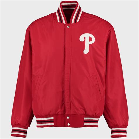 Phillies Varsity Jacket Philadelphia Phillies Red Varsity Jacket