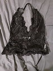 Genhoo Sexy Lingerie For Women Lace Bustier Set Teddy Babydoll Lingerie With Garter Belts No