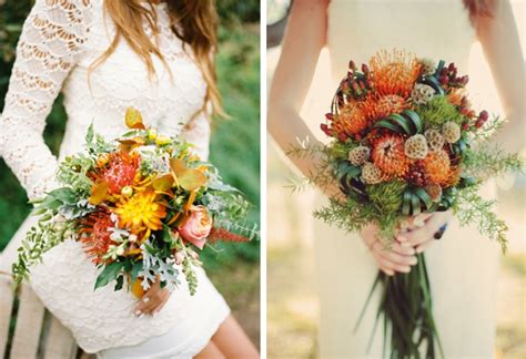 25 Fresh Pincushion Protea Bouquets | SouthBound Bride